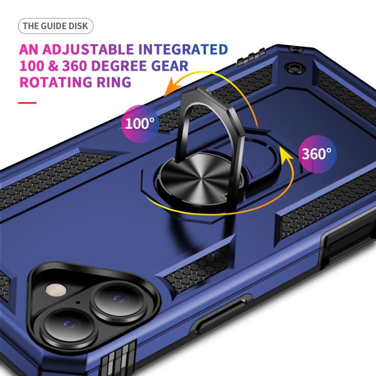 For iPhone 17 Shockproof TPU Hybrid PC Phone Case with Holder