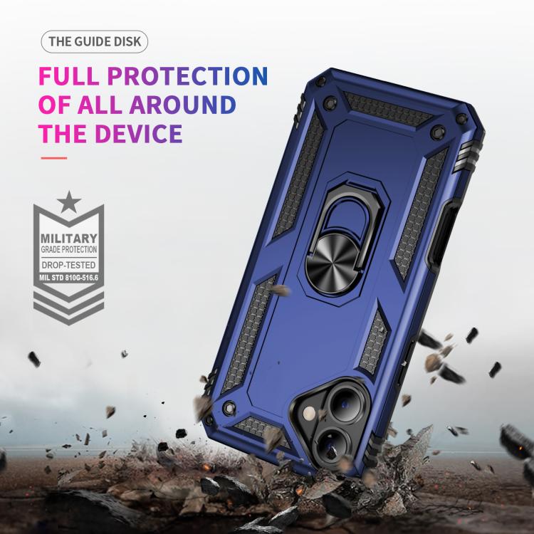 For iPhone 17 Shockproof TPU Hybrid PC Phone Case with Holder