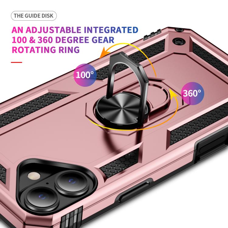 For iPhone 17 Shockproof TPU Hybrid PC Phone Case with Holder