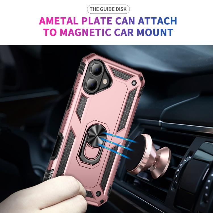 For iPhone 17 Shockproof TPU Hybrid PC Phone Case with Holder