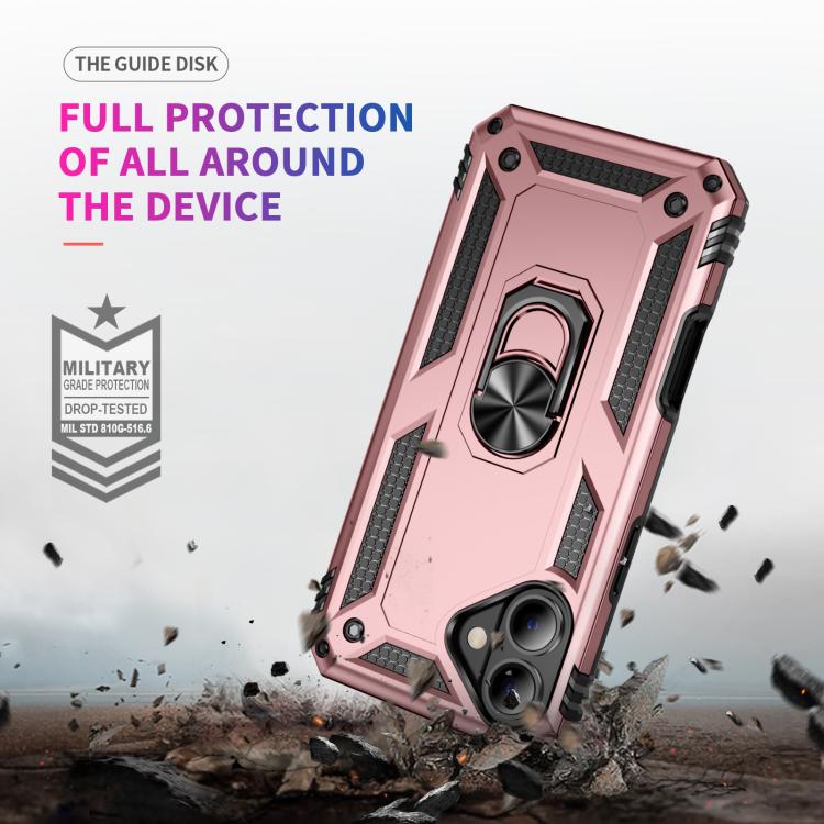 For iPhone 17 Shockproof TPU Hybrid PC Phone Case with Holder