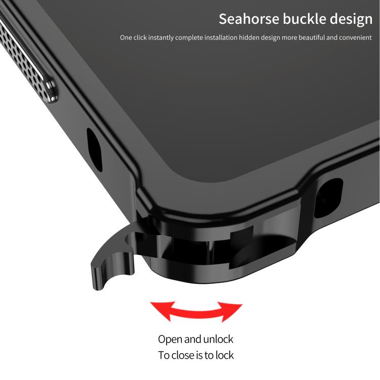For Samsung Galaxy S25 Ultra 5G Metal Frame Heat Dissipation Phone Case with Camera Guard Ring