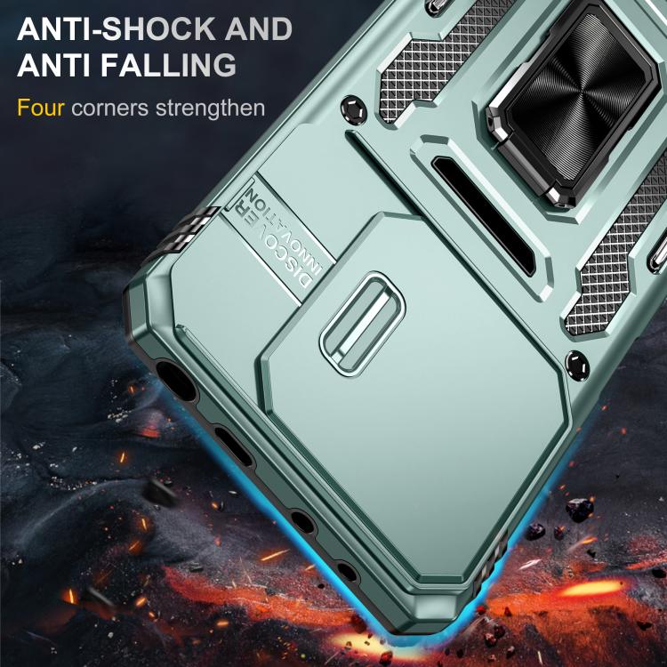 For Redmi Note 14 5G / 4G  163.25mm Armor PC Hybrid TPU Camera Shield Phone Case