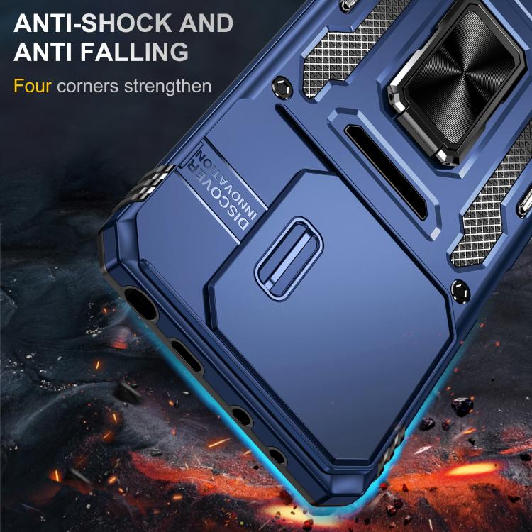 For Redmi Note 14 5G / 4G  163.25mm Armor PC Hybrid TPU Camera Shield Phone Case
