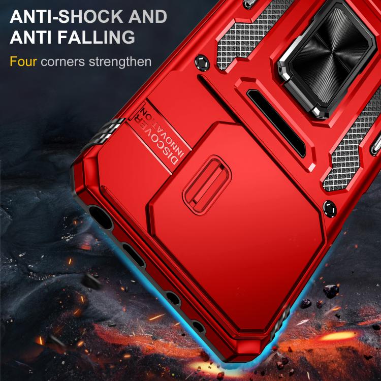 For Redmi Note 14 5G / 4G  163.25mm Armor PC Hybrid TPU Camera Shield Phone Case