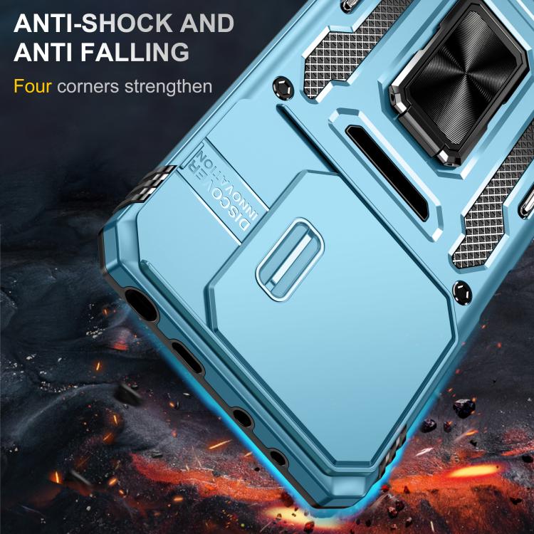 For Redmi Note 14 5G / 4G  163.25mm Armor PC Hybrid TPU Camera Shield Phone Case