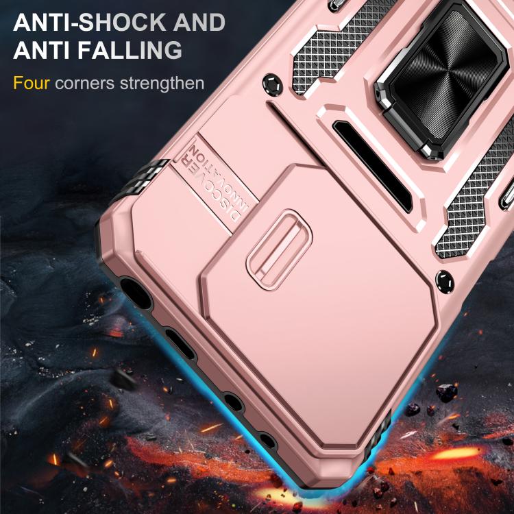 For Redmi Note 14 5G / 4G  163.25mm Armor PC Hybrid TPU Camera Shield Phone Case