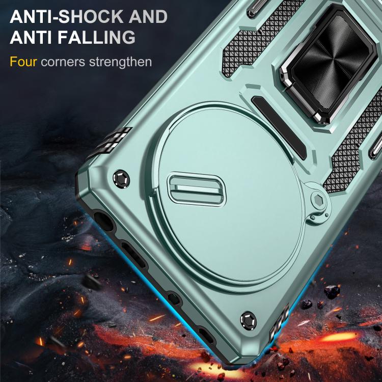 For Redmi Note 14 Pro 5G / 4G Armor PC Hybrid TPU Camera Shield Phone Case