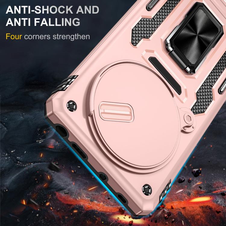 For Redmi Note 14 Pro 5G / 4G Armor PC Hybrid TPU Camera Shield Phone Case