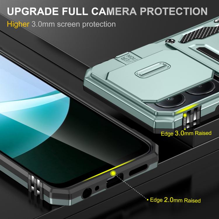 For Redmi 15C 5G / 4G Global 171mm Armor PC Hybrid TPU Camera Shield Phone Case