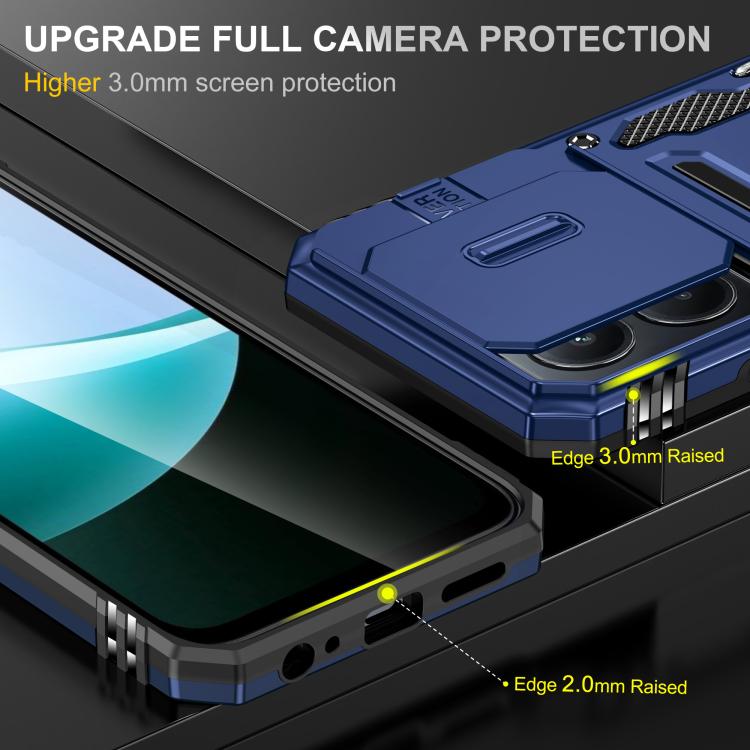 For Redmi 15C 5G / 4G Global 171mm Armor PC Hybrid TPU Camera Shield Phone Case
