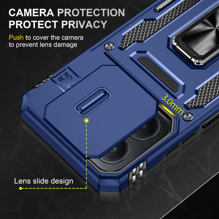 For Redmi 15C 5G / 4G Global 171mm Armor PC Hybrid TPU Camera Shield Phone Case