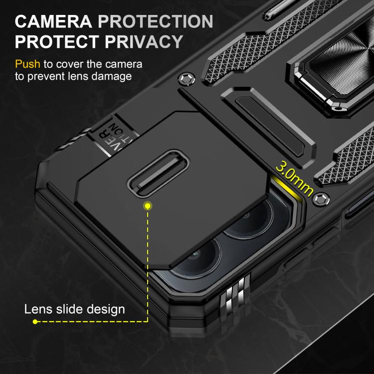 For Redmi 15C 5G / 4G Global 171mm Armor PC Hybrid TPU Camera Shield Phone Case