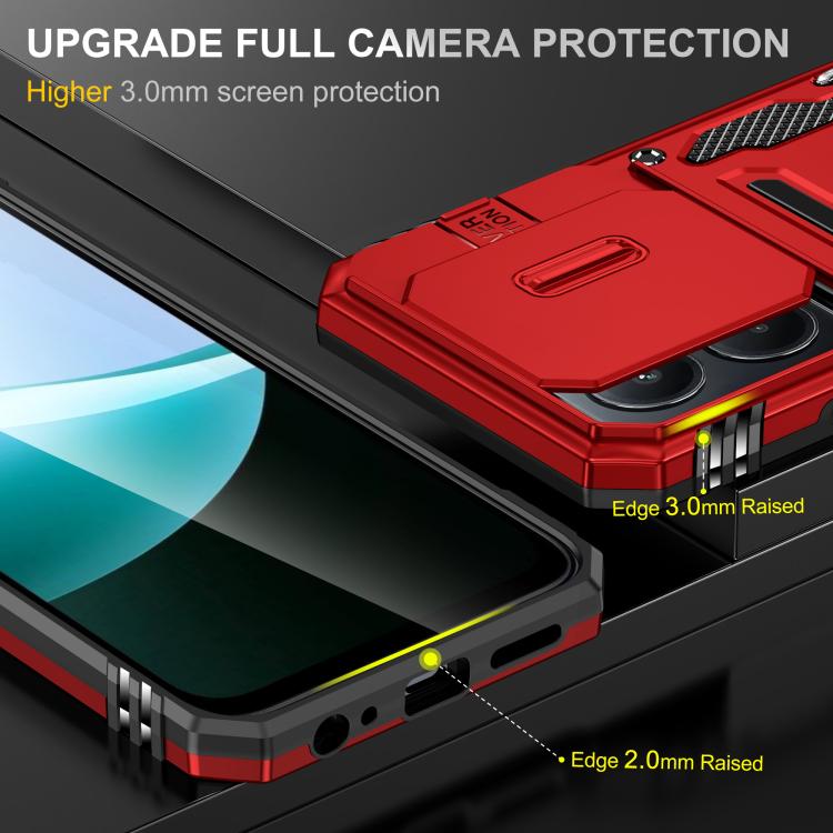 For Redmi 15C 5G / 4G Global 171mm Armor PC Hybrid TPU Camera Shield Phone Case