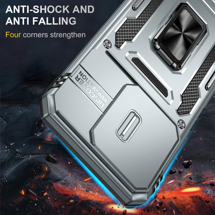 For Redmi 15C 5G / 4G Global 171mm Armor PC Hybrid TPU Camera Shield Phone Case