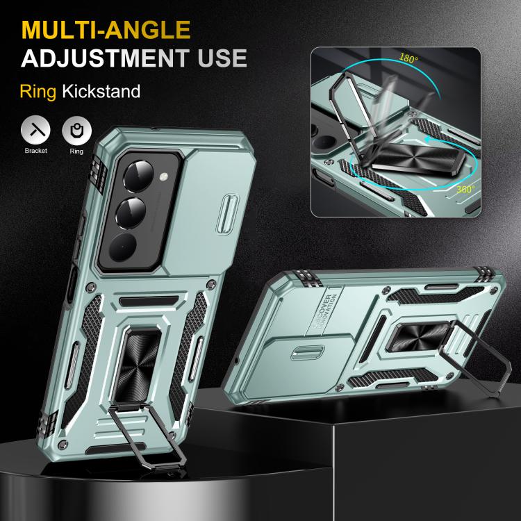 For Redmi 15 5G / 4G EU 171mm Armor PC Hybrid TPU Camera Shield Phone Case