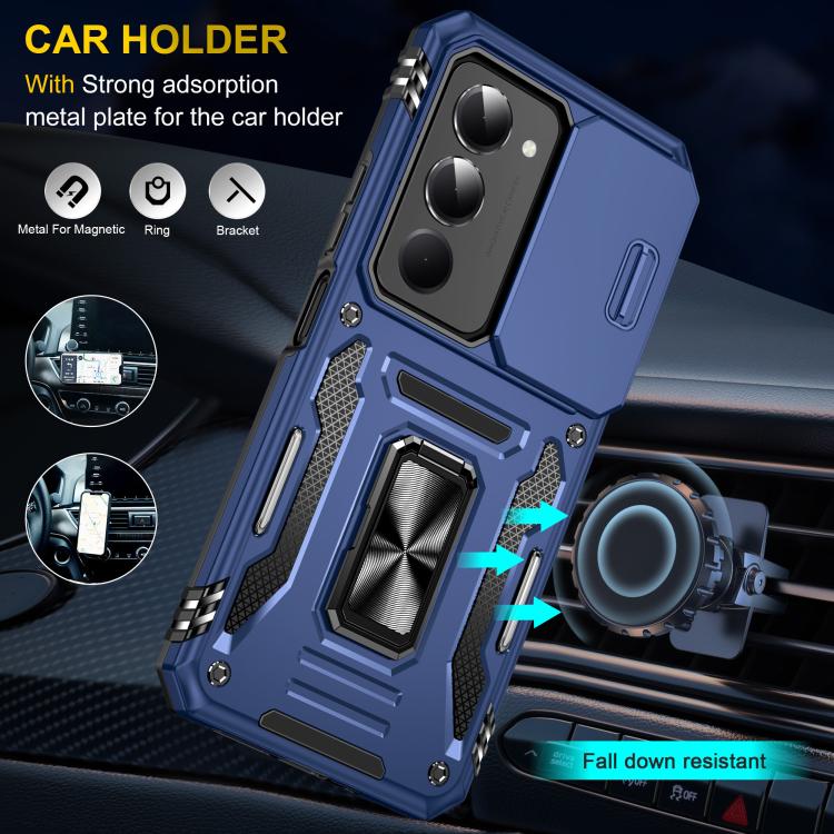 For Redmi 15 5G / 4G EU 171mm Armor PC Hybrid TPU Camera Shield Phone Case