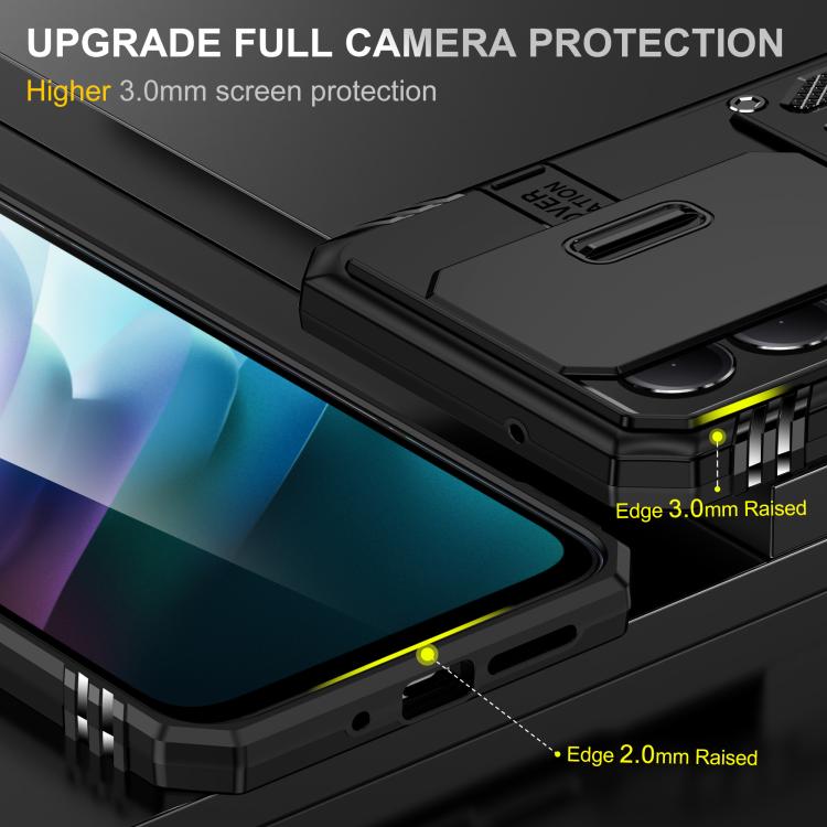 For Redmi 15 5G / 4G EU 171mm Armor PC Hybrid TPU Camera Shield Phone Case