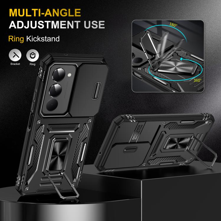 For Redmi 15 5G / 4G EU 171mm Armor PC Hybrid TPU Camera Shield Phone Case