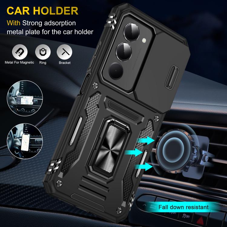 For Redmi 15 5G / 4G EU 171mm Armor PC Hybrid TPU Camera Shield Phone Case