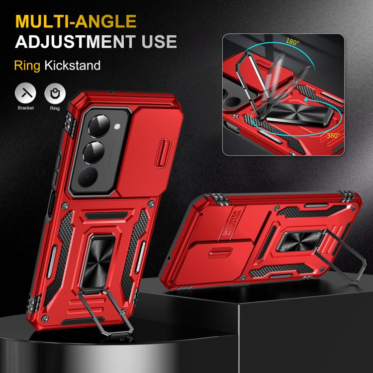 For Redmi 15 5G / 4G EU 171mm Armor PC Hybrid TPU Camera Shield Phone Case