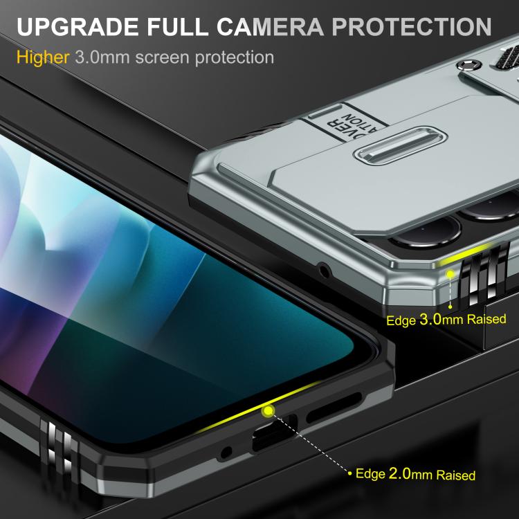 For Redmi 15 5G / 4G EU 171mm Armor PC Hybrid TPU Camera Shield Phone Case
