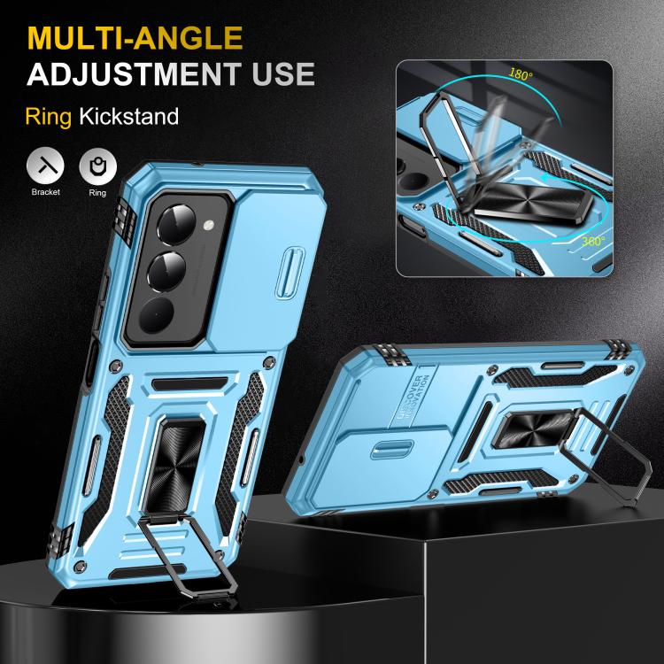 For Redmi 15 5G / 4G EU 171mm Armor PC Hybrid TPU Camera Shield Phone Case