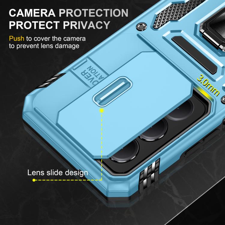 For Redmi 15 5G / 4G EU 171mm Armor PC Hybrid TPU Camera Shield Phone Case