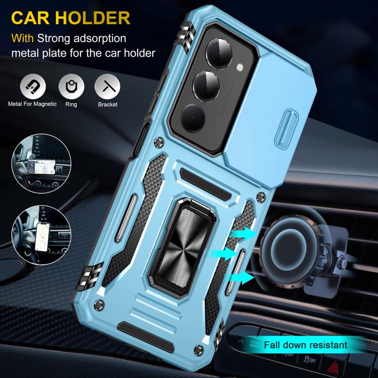 For Redmi 15 5G / 4G EU 171mm Armor PC Hybrid TPU Camera Shield Phone Case