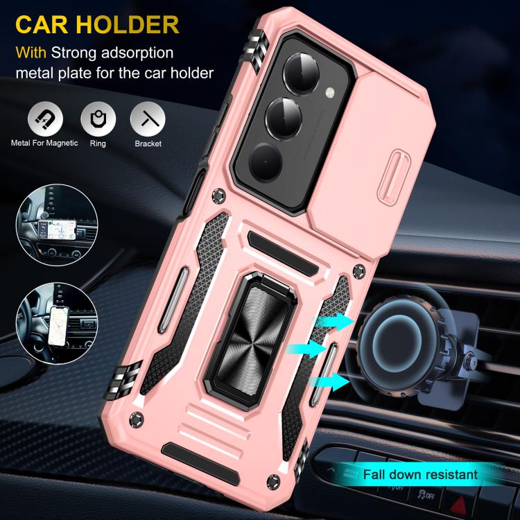 For Redmi 15 5G / 4G EU 171mm Armor PC Hybrid TPU Camera Shield Phone Case
