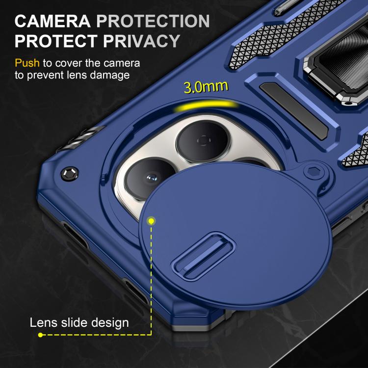 For Redmi Note 15 Global 4G / 5G 164mm Armor PC Hybrid TPU Camera Shield Phone Case
