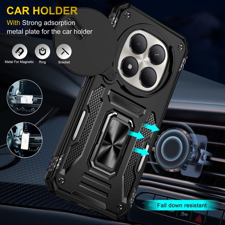 For Redmi Note 15 Global 4G / 5G 164mm Armor PC Hybrid TPU Camera Shield Phone Case