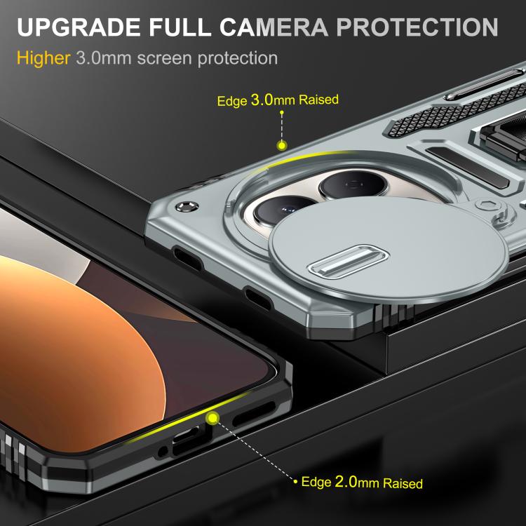 For Redmi Note 15 Global 4G / 5G 164mm Armor PC Hybrid TPU Camera Shield Phone Case