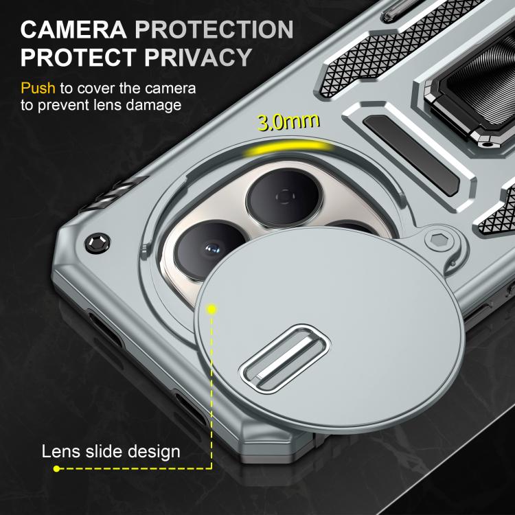 For Redmi Note 15 Global 4G / 5G 164mm Armor PC Hybrid TPU Camera Shield Phone Case