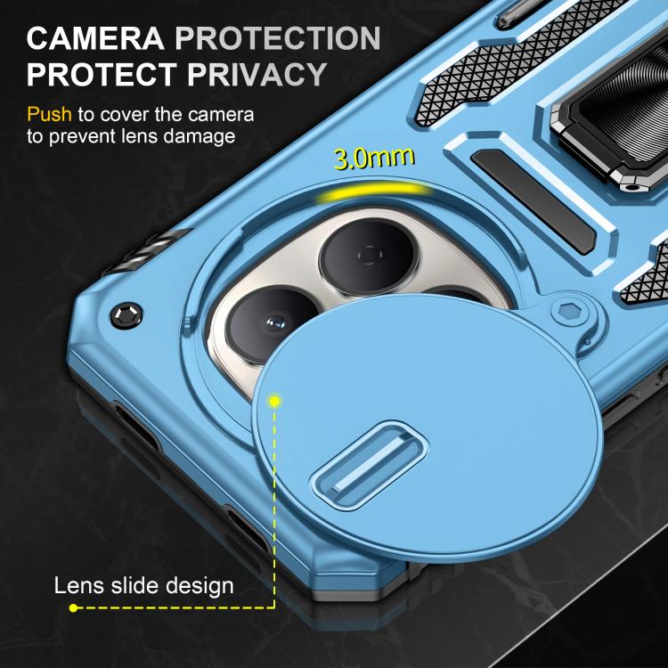 For Redmi Note 15 Global 4G / 5G 164mm Armor PC Hybrid TPU Camera Shield Phone Case