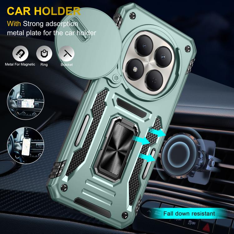 For Redmi Note 15 Pro 5G Global 163.6mm Armor PC Hybrid TPU Camera Shield Phone Case