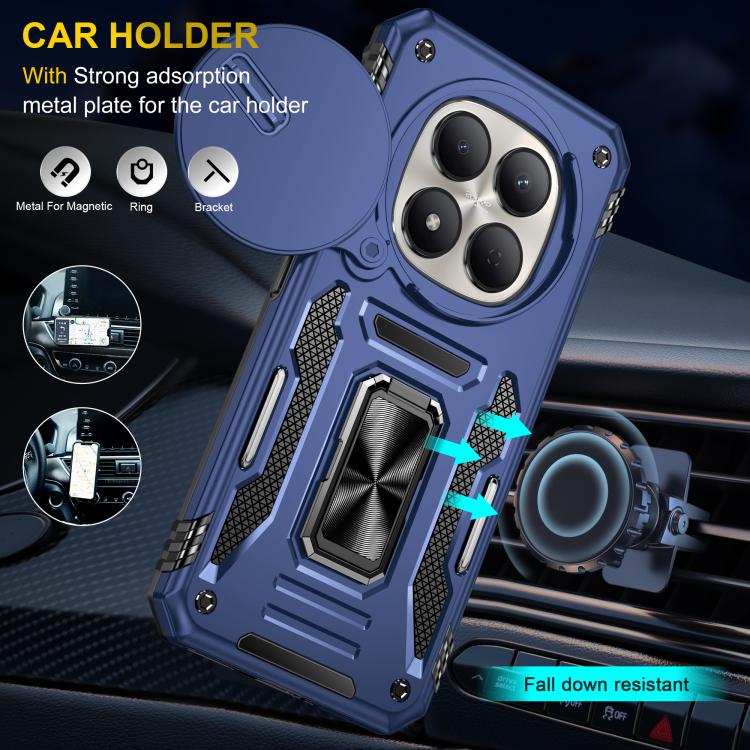 For Redmi Note 15 Pro 5G Global 163.6mm Armor PC Hybrid TPU Camera Shield Phone Case