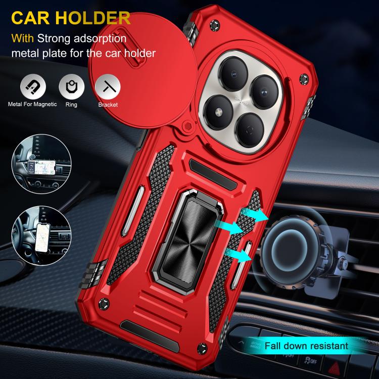 For Redmi Note 15 Pro 5G Global 163.6mm Armor PC Hybrid TPU Camera Shield Phone Case