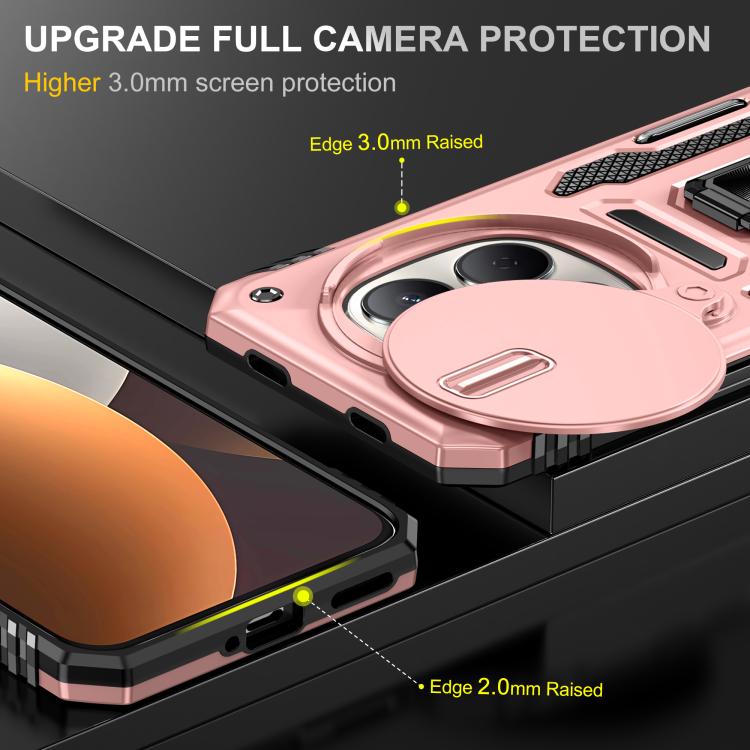 For Redmi Note 15 Pro 5G Global 163.6mm Armor PC Hybrid TPU Camera Shield Phone Case