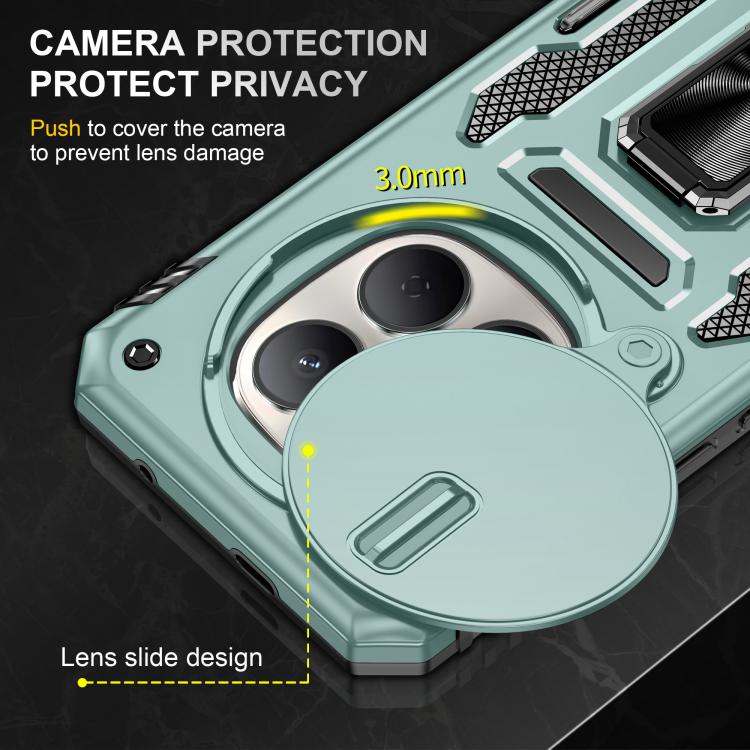 For Redmi Note 15 Pro+ 5G Global 163.3mm Armor PC Hybrid TPU Camera Shield Phone Case