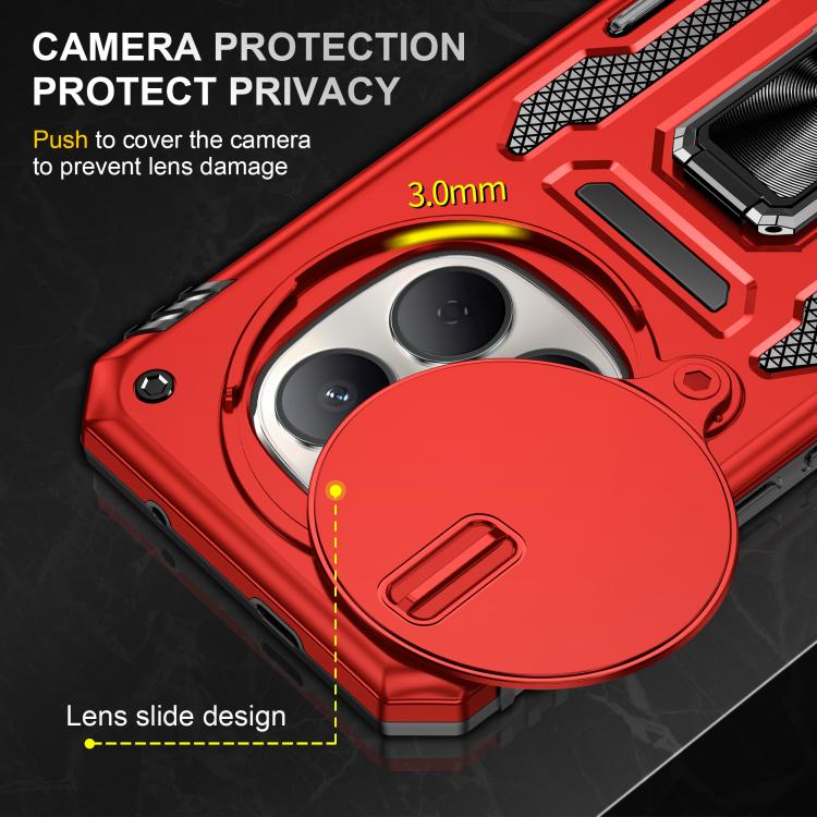 For Redmi Note 15 Pro+ 5G Global 163.3mm Armor PC Hybrid TPU Camera Shield Phone Case