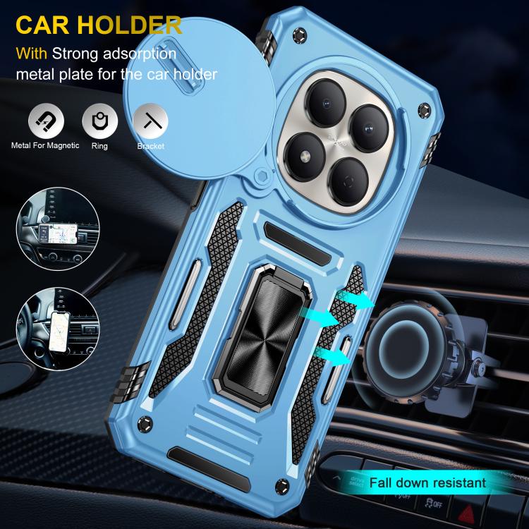 For Redmi Note 15 Pro+ 5G Global 163.3mm Armor PC Hybrid TPU Camera Shield Phone Case