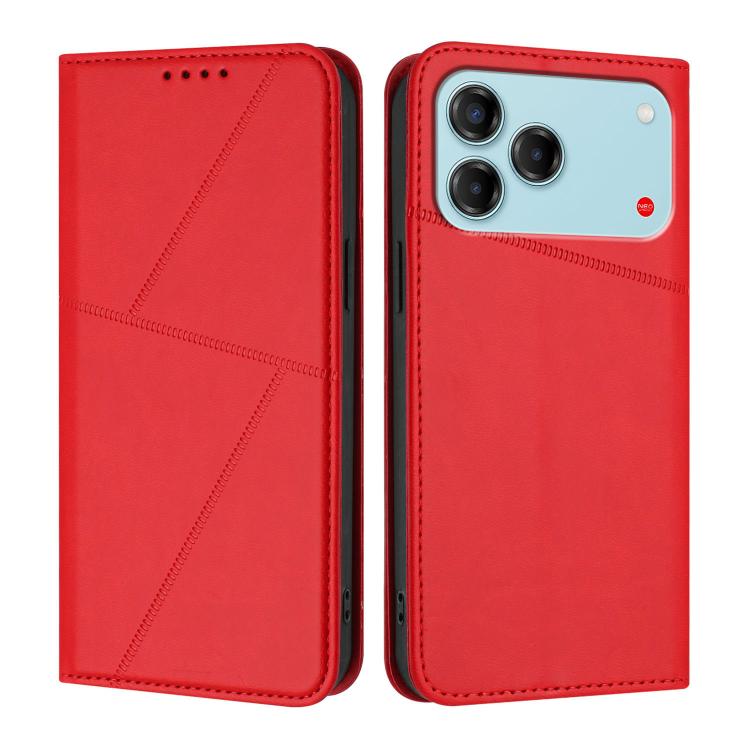 For ZTE Blade V80 Vita Strong Magnetic Frosted Flip Leather Phone Case