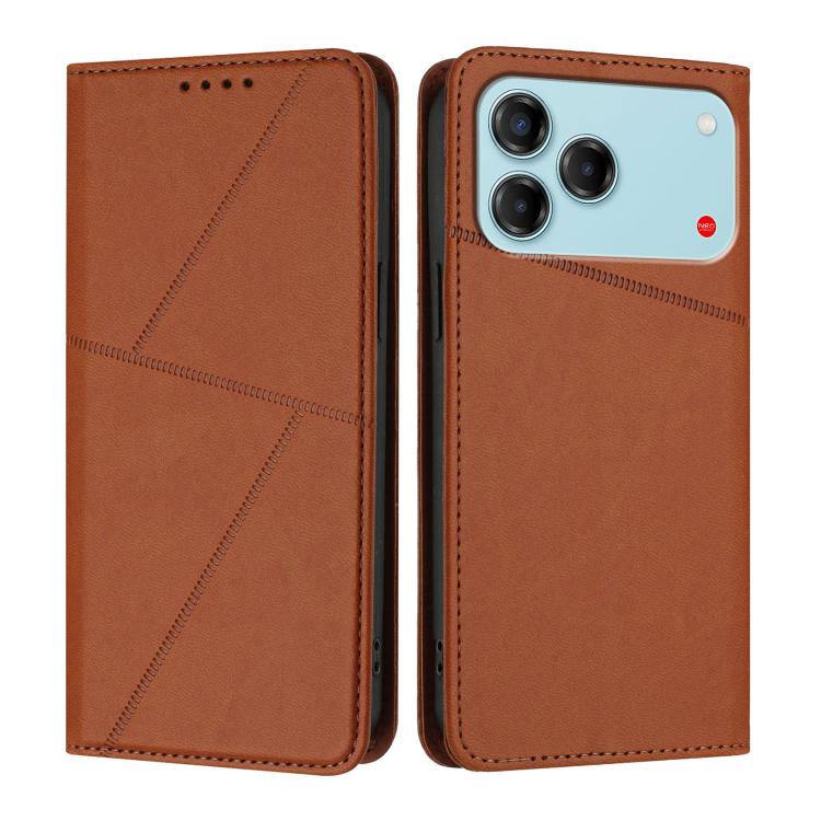 For ZTE Blade V80 Vita Strong Magnetic Frosted Flip Leather Phone Case