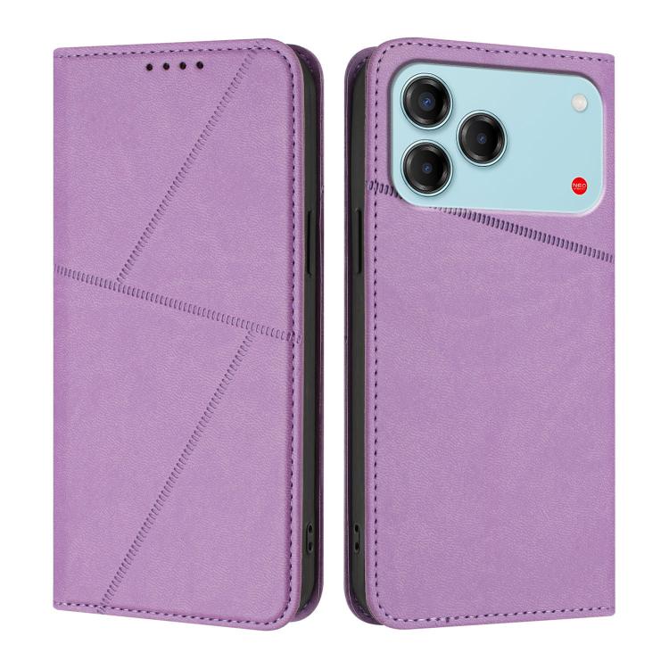 For ZTE Blade V80 Vita Strong Magnetic Frosted Flip Leather Phone Case