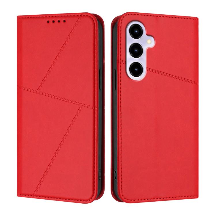 For ZTE nubia V80 Max Strong Magnetic Frosted Flip Leather Phone Case