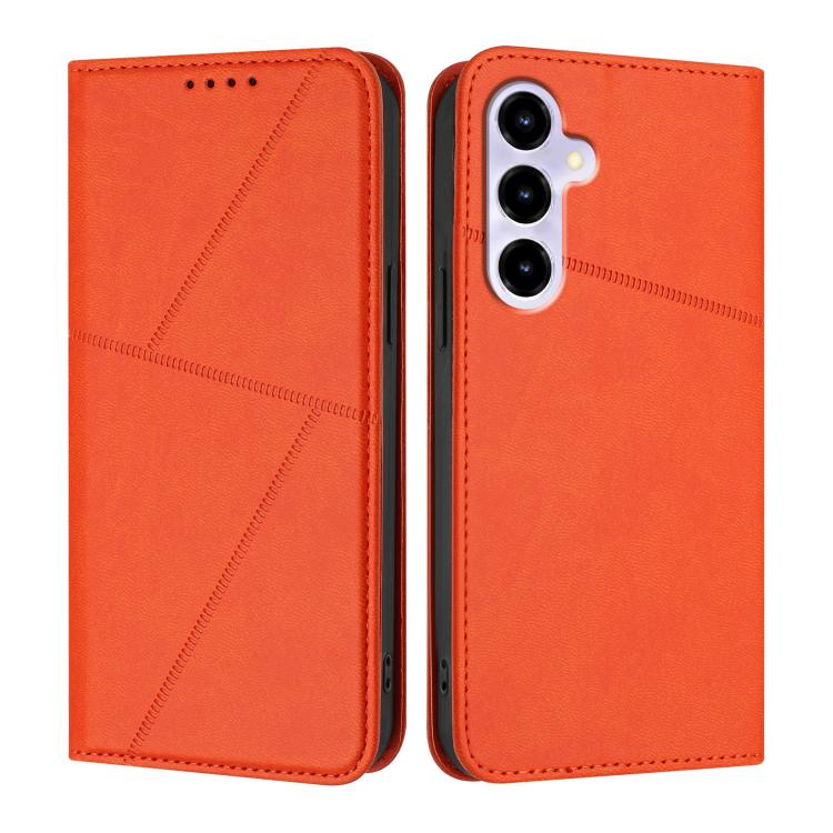 For ZTE nubia V80 Max Strong Magnetic Frosted Flip Leather Phone Case