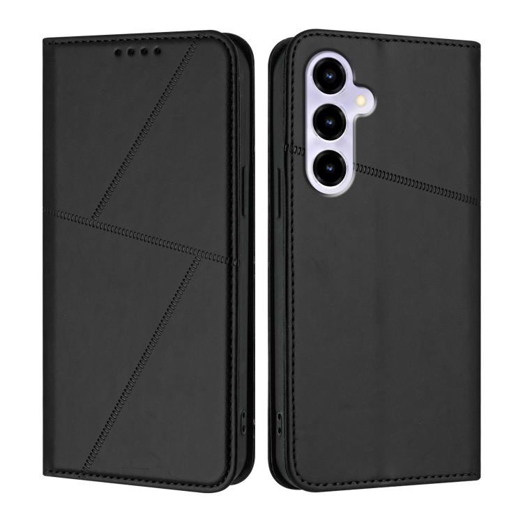 For ZTE nubia V80 Max Strong Magnetic Frosted Flip Leather Phone Case