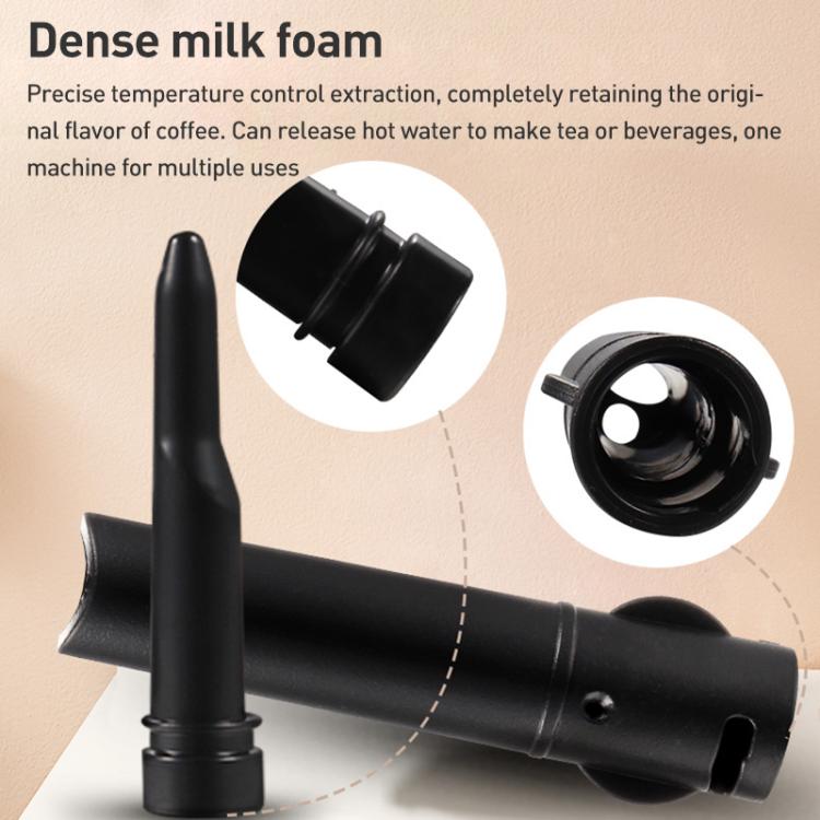 For Delonghi 310 Coffee Machine Steam Pipe Food Grade Plastic Steam Nozzle, Specification:2 in 1 Set - Black