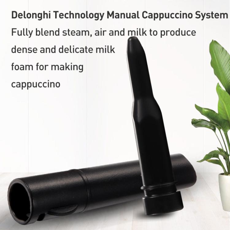 For Delonghi 310 Coffee Machine Steam Pipe Food Grade Plastic Steam Nozzle, Specification:2 in 1 Set - Black
